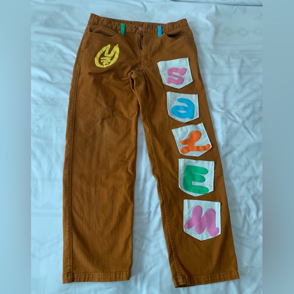 Salem7 Brown Pocket Pants